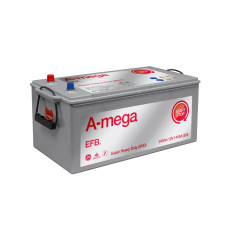Автомобильный грузовой аккумулятор A-mega EFB 6-СТ 240Ah R+ 1400A SHD 