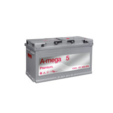 Автомобильный аккумулятор A-mega Premium 6-СТ 100Ah R+ 950A 