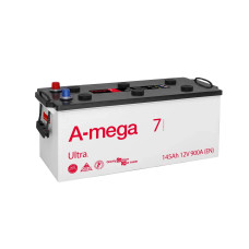 Автомобильный грузовой аккумулятор A-mega Ultra 6-СТ 145Ah R+ 900A 