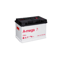 Автомобильный аккумулятор A-mega Ultra 6-СТ 75Ah R+ 790A 