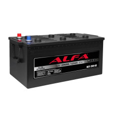 Автомобильный грузовой аккумулятор ALFA 6-СТ 200Ah R+ 1250A Megatex