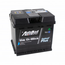 Автомобильный аккумулятор Autopart 6-СТ 55Ah R+ 480A Galaxy Plus