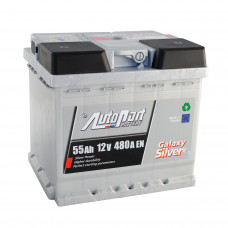 Автомобильный аккумулятор Autopart 6-СТ 55Ah R+ 480A Galaxy Silver