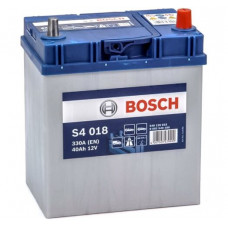 Автомобильный аккумулятор Bosch S4 018 6-СТ 40Ah R+ 330A 0092S40180