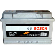 Автомобильный аккумулятор Bosch S5 007 6-СТ 74Ah R+ 750A 0092S50070