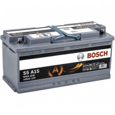 Автомобильный аккумулятор Bosch S5 A15 AGM 6-СТ 105Ah R+ 950A 0092S5A150