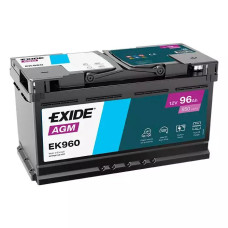 Автомобильный аккумулятор Exide EK960 AGM 6-СТ 96Ah R+ 850A 