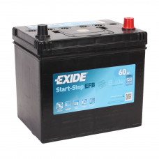 Автомобильный аккумулятор Exide EL604 EFB 6-СТ 60Ah R+ 520A 