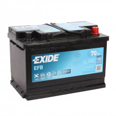 Автомобильный аккумулятор Exide EL700 EFB 6-СТ 70Ah R+ 760A Start-Stop