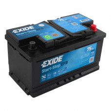 Автомобильный аккумулятор Exide EL752 EFB 6-СТ 75Ah R+ 730A 