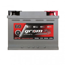 Автомобильный аккумулятор Grom (Корея) 6-СТ 60Ah R+ 600A EFB