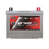 Автомобильный аккумулятор Grom (Корея) 6-СТ 65Ah R+ 670A EFB
