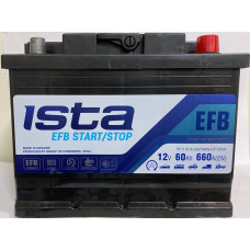 Автомобильный аккумулятор Ista 6-СТ 60Ah R+ 660A 7 EFB Start-Stop