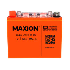 Мото аккумулятор Maxion 12Ah YTX12-BS GEL