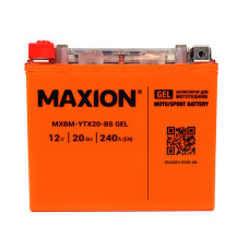 Мото аккумулятор Maxion 20Ah 330A YTX20-BS GEL