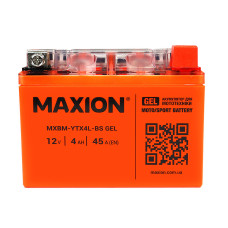 Мото аккумулятор Maxion 4Ah YTX4L-BS GEL