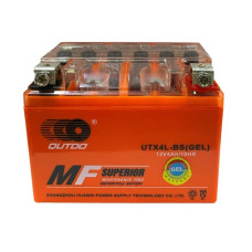Мото аккумулятор OUTDO 4Ah YTX4L-BS GEL