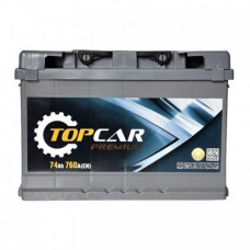 Автомобильный аккумулятор Top Car Premium 6-СТ 74Ah R+ 760A 