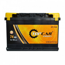 Автомобильный аккумулятор Top Car Profi 6-СТ 74Ah R+ 720A 