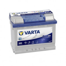 Автомобильный аккумулятор Varta N60 EFB 6СТ-60Ah R+ 640A  Blue Dynamic 