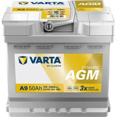 Автомобильный аккумулятор Varta AGM 6-СТ 50Ah R+ 540A A9 Silver Dynamic 550 901 054