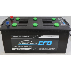 Автомобильный аккумулятор WESTA MANFORCE EFB 6-СТ 240Ah 1500A L+ D6 Start-Stop