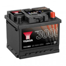 Автомобильный аккумулятор Yuasa 6-СТ 45Ah R+ 425A YBX3063