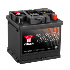 Автомобильный аккумулятор Yuasa 6-СТ 50Ah R+ 420A YBX3012