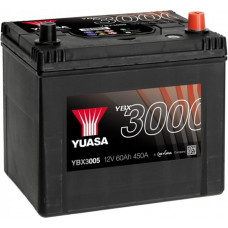 Автомобильный аккумулятор Yuasa 6-СТ 60Ah R+ 500A YBX3005