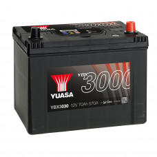Автомобильный аккумулятор Yuasa 6-СТ 72Ah R+ 570A YBX3030