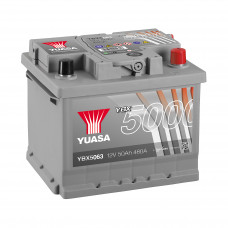 Автомобильный аккумулятор Yuasa 6-СТ 52Ah R+ 520A YBX5063