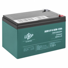 Тяговый аккумулятор LogicPower 12V 12Ah 6-DZM-12 T2 (для электроскутера и электровелосипеда)