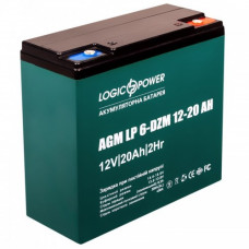 Тяговый аккумулятор LogicPower 12V 20Ah LP 6-DZM-20 (для электроскутера и электровелосипеда)