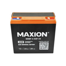 Аккумуляторная батарея тяговая Maxion 12V 24Ah 6-DZF-24 (для электроскутера и электровелосипеда)