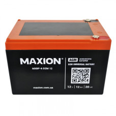 Тяговый аккумулятор Maxion 12V 12Ah MXBP 6-DZM-12 M5 (для электроскутера и электровелосипеда)