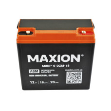 Аккумуляторная батарея тяговая Maxion 12V 18Ah 6-DZM-18 (для электроскутера и электровелосипеда)
