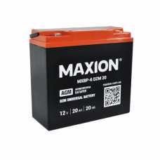Тяговый аккумулятор Maxion 12V 20Ah 6-DZM-20 (для электроскутера и электровелосипеда)