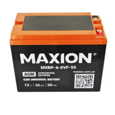 Aккумуляторная батарея тяговая Maxion 12V DZM 55Ah MXBP 6-EVF-55 AGM 