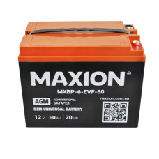 Aккумуляторная батарея тяговая Maxion 12V DZM 60Ah MXBP 6-EVF-60 AGM 