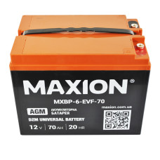 Aккумуляторная батарея тяговая Maxion 12V DZM 70Ah MXBP 6-EVF-70 AGM 