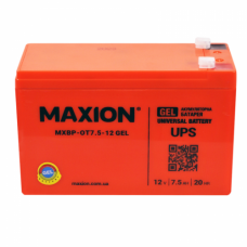 Aккумуляторная батарея гелевая Maxion 12V 7.5Ah MXBP-OT7.5-12 UPS GEL 