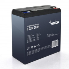Тяговый аккумулятор Merlion 12V 20Ah 6-DZM-20 (для электроскутера и электровелосипеда)