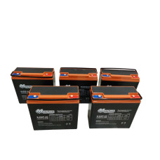 60V 20Ah (5шт 12V 6-DZF-20) Mototech комплект тяговых аккумуляторов для электроскутера и электровелосипеда